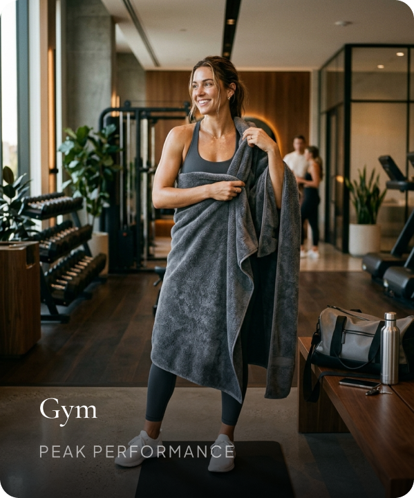 Cotton Towel in Gym
